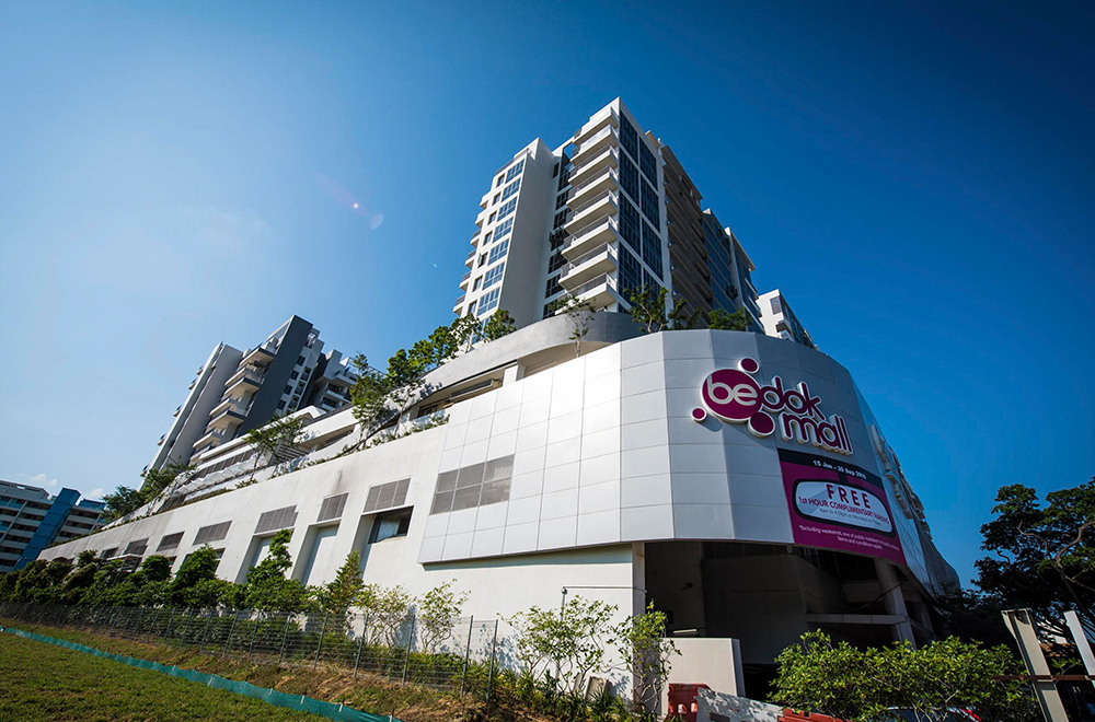 Bedok Mall interior at 311 New Upper Changi Road, the CapitaLand mall directly above Bedok MRT