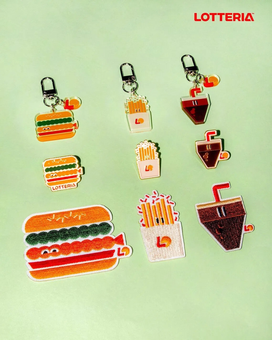 Lotteria Singapore merchandise drop photographed for the 2026 menu refresh