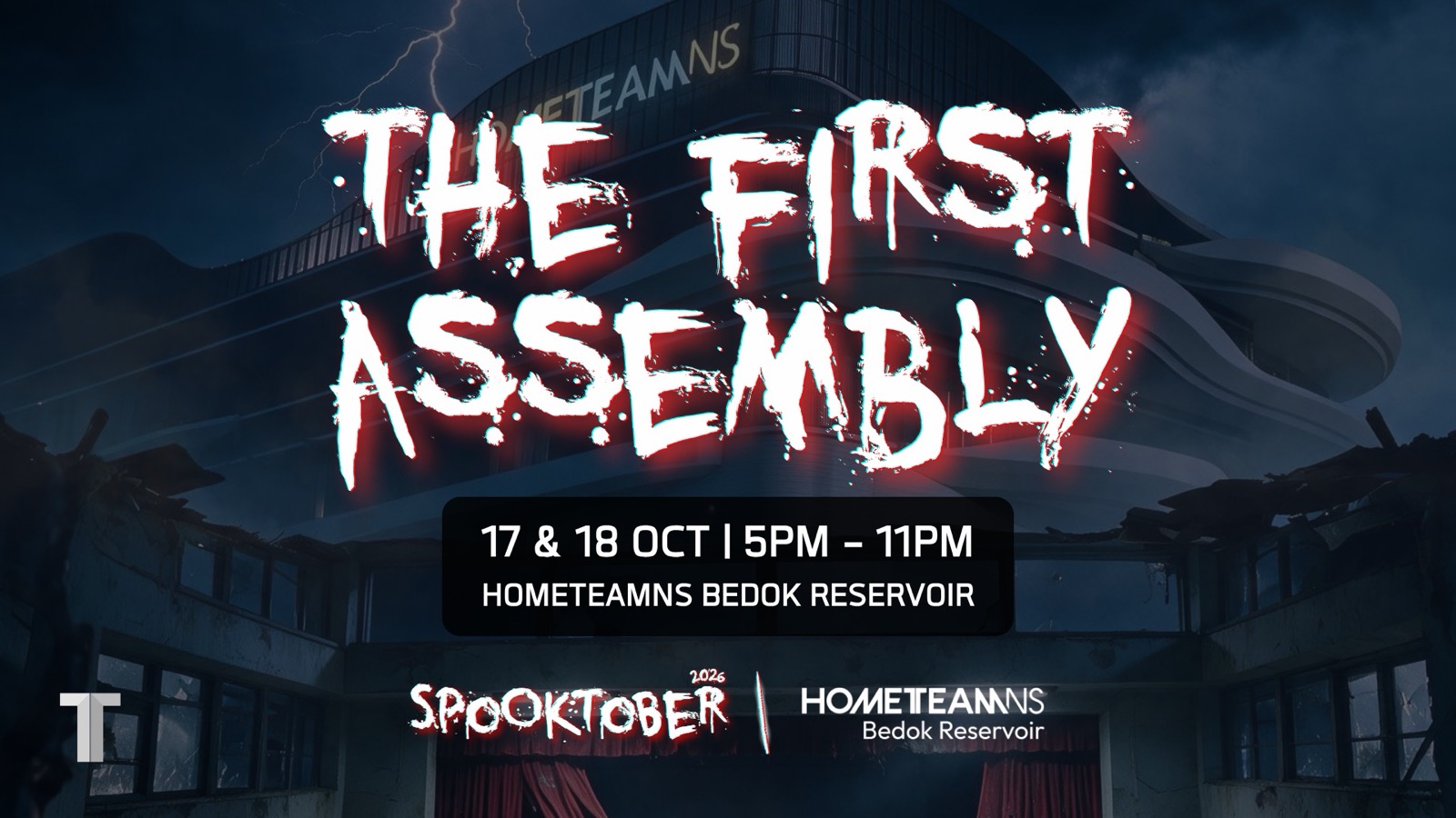 SpoOktober 2026 The First Assembly key visual for HomeTeamNS Bedok Reservoir