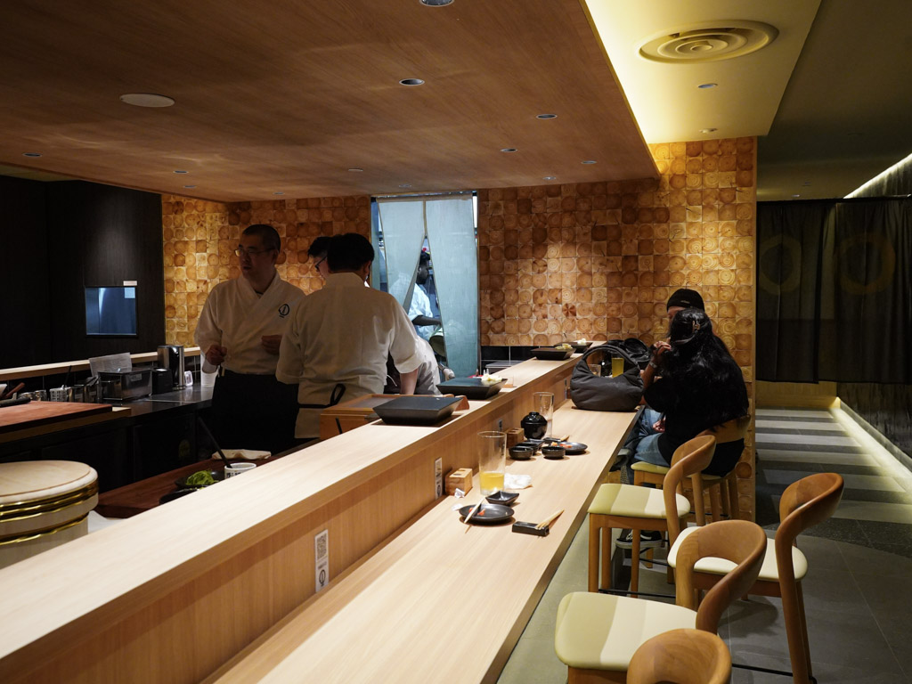 Sushidan dining room and sushi counter at Parkway Parade Marine Parade